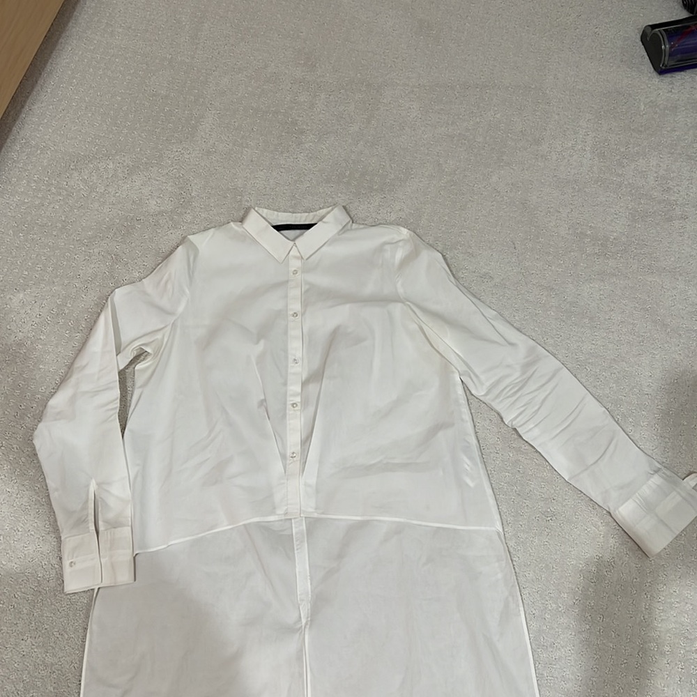 White High Low Button Down - image 7